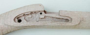 Preview: Bausatz Bridger Halbschaft Hawken .54  mit konischem Lauf 1 1/8" auf 1"